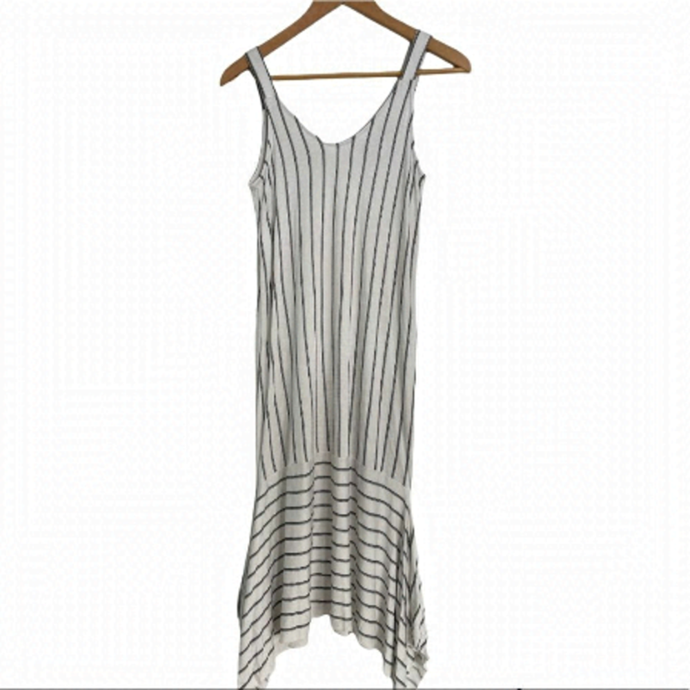 Black and White Striped Dress